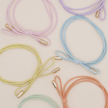 Set Of Six Colourful Bow Hair Ties, 3 of 4