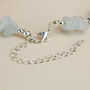 Silver And Light Blue Crystal Bracelet, thumbnail 2 of 4