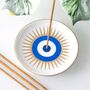 Ceramic All Seeing Eye Incense Stick Holder, thumbnail 2 of 3