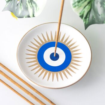 Ceramic All Seeing Eye Incense Stick Holder, 2 of 3