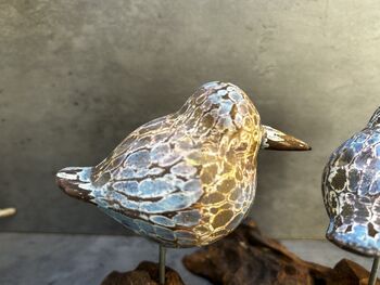 Colourful Hand Carved Wooden Birds On Teak Root Stand, 11 of 12