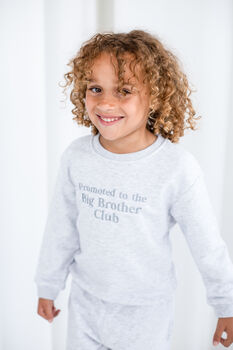 Promoted To Big Brother Embroidered Sweatshirt, 2 of 6
