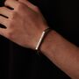 Silver Open Cuff Bangle, Engraved Bracelets For Men And Women, thumbnail 6 of 10