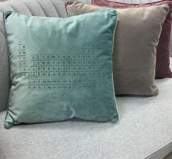 Velvet Periodic Table Cushion, 3 of 5