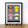 Eddy Merckx Jerseys, Cycling Art Print, thumbnail 4 of 4