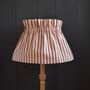 Dolly Red Ticking Stripe Scrunchie Lampshade, thumbnail 2 of 2