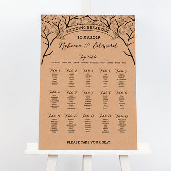 Enchanted Forest Wedding Table Plan, 2 of 4