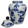 Chinoiserie Ginger Jar Pot And Emmen White Blue Porcelain, thumbnail 5 of 6
