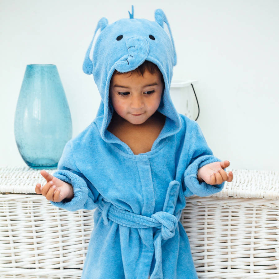 Personalised Elephant Children's Bath Robe, 1 of 7
