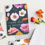 Floral Brights 'Thank You So Much' Botanical Card, thumbnail 1 of 3