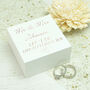 Personalised Rose Gold Wooden Wedding Ring Box, thumbnail 2 of 2