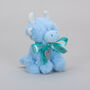 Personalised Mini Baby Blue Collectible Highland Cow Toy, Gift Boxed, thumbnail 4 of 11