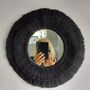 Handmade Medium Fringed Macrame Mirror, Macrame Bedroom Wall Mirror, thumbnail 4 of 10