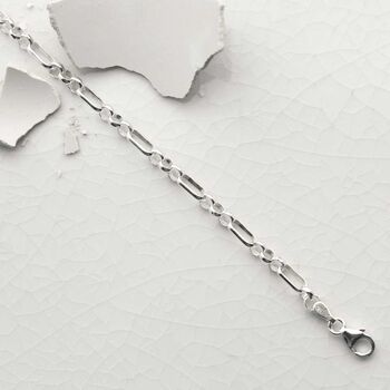 Sterling Silver Bristol Link Bracelet, 3 of 5
