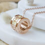 Date And Name Necklace Personalised In Gold Or Silver, thumbnail 2 of 12