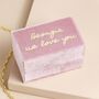 Personalised Pink Velvet Bracelet Box, thumbnail 1 of 7