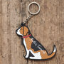 Beagle Key Ring Personalisation Available, thumbnail 2 of 4