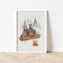 Cozy Campfire Bears Children's Wall Art, thumbnail 1 of 3