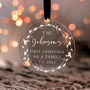 First Christmas As A Family Ornament Decoration, thumbnail 4 of 11