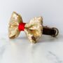 Gold Sequin Christmas Dog Bow Tie, thumbnail 1 of 3