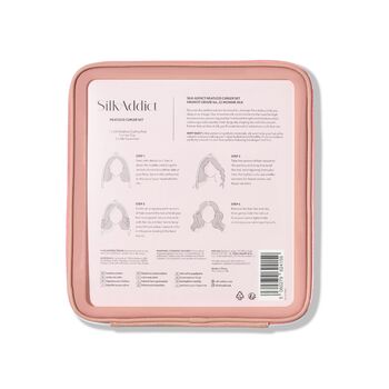 Silk Addict 100% Mulberry Silk Heatless Curler Set Pale Pink, 3 of 7