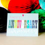 Mini Glittery Happy Anniversary Card, thumbnail 3 of 3