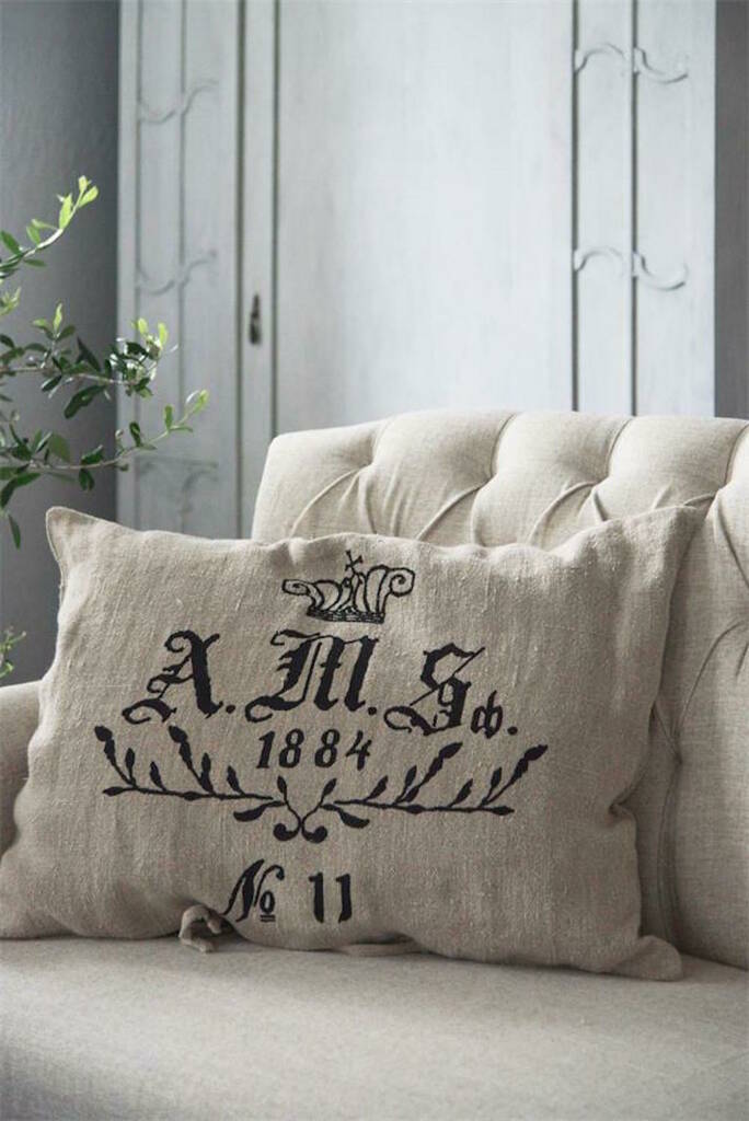 french design linen cushion by violette