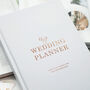 Wedding Planner Book Light Grey With Rose Gold Foil, thumbnail 5 of 12