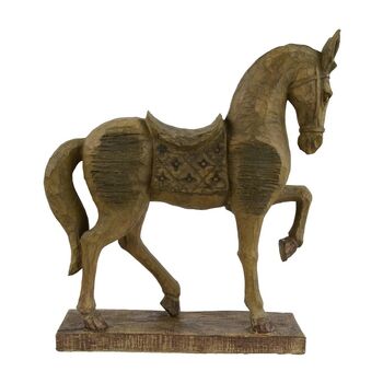 Horse 39cm Carved Wood Effect, 7 of 9
