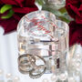 Personalised Script Acrylic Heart Wedding Ring Box, thumbnail 1 of 5