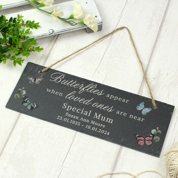 Personalised Memorial Forget Me Not Wooden Sign, 3 of 3
