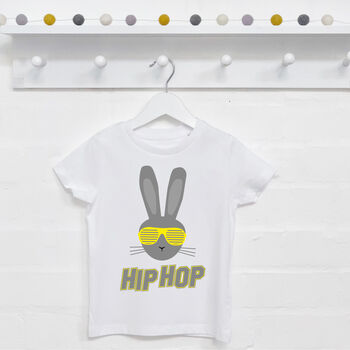 Hip Hop Bunny Babys First Easter Babygrow, 2 of 4