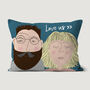 Personalised Faces Couples Engagement Cushion, thumbnail 5 of 10