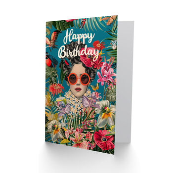 Tropical Flower Nature Plant Lover Floral Birthday Card, 2 of 4