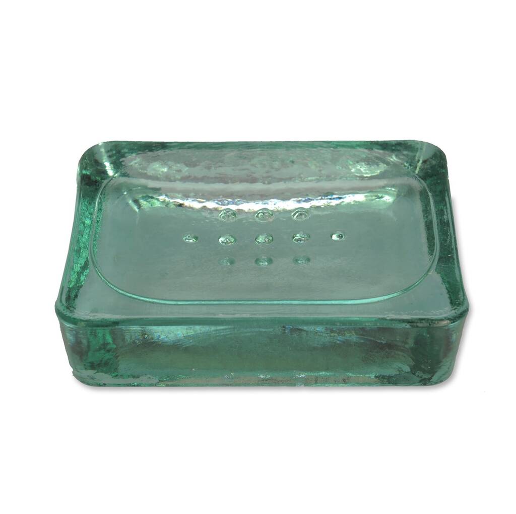 Recycled Glass Soap Dish By all things Brighton beautiful