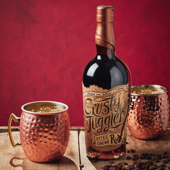 Crusty Juggler Cornish Coffee And Cacao Rum 70cl With Copper Mug, 3 of 3