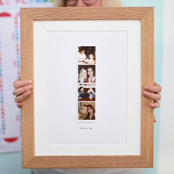 Retro Photo Strip Framed Print For Mother's Day, 4 of 7