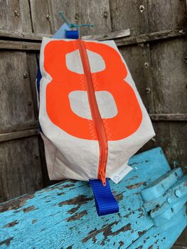Large Recycled Sailcloth Wash Bag, 4 of 6