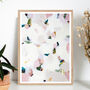'Clouds And Posies' Abstract A3 Wall Print, thumbnail 1 of 6