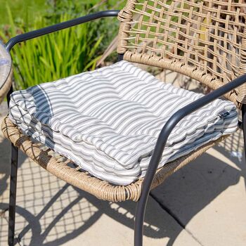 French Style Striped Cotton Garden Cushion Collection, 6 of 6