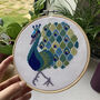 Peppa Peacock Cross Stitch Embroidery Kit, thumbnail 3 of 3