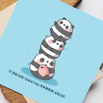 Cute Panda Greetings Card, 4 of 6