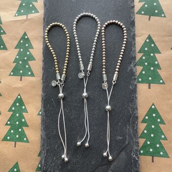 Three Sparkly Bracelets In Silver, Rose Gold And Gold Plated, 2 of 7