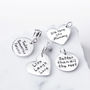 Silver Personalised Text Charms, thumbnail 1 of 6