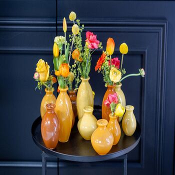 Nadiel Yellow Orange Budvase Set, 3 of 6