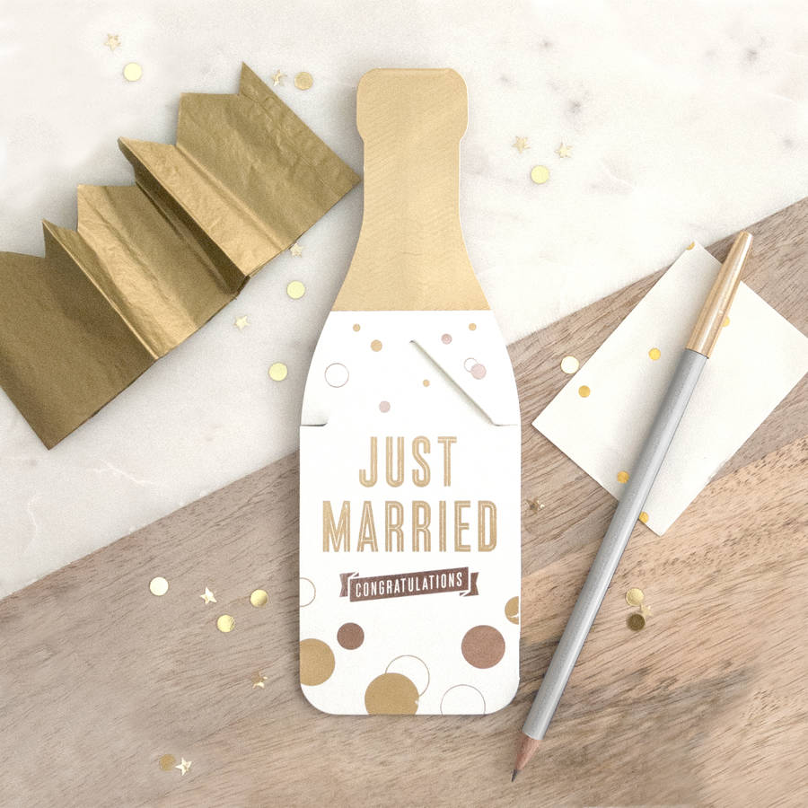 Just Married Pop Cracker Card, 1 of 2