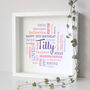 Personalised 18th Birthday Word Art Gift For Her, thumbnail 1 of 6