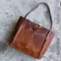 Hand Crafted Real Leather Tote Handbag Gift For Her, thumbnail 4 of 11