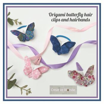 Fabric Butterfly Hair Bands For Little Girls Hair, 5 of 12
