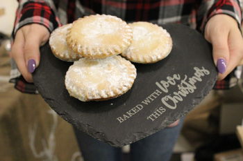 Baked With Love Christmas Slate Heart Serving Plate, 3 of 4
